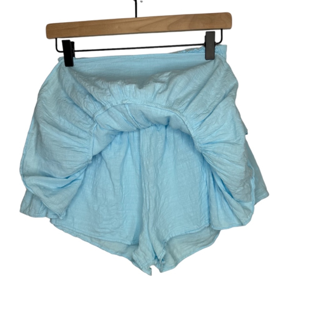 Blanco Blue Ruffle Mini Skort, Size: Large - Picture 4 of 5